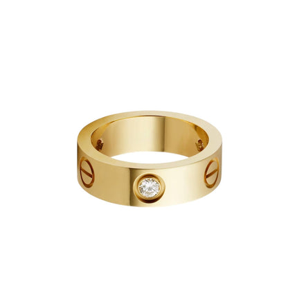 [Amore]LOVE 5.5MM 3 DIAMOND RING