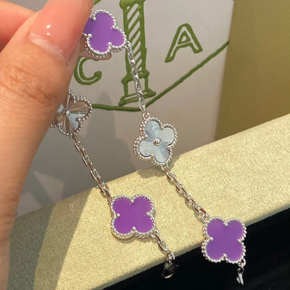 [Amore] CLOVER 5 MOTIF VIOLET BRACELET COLLECTION