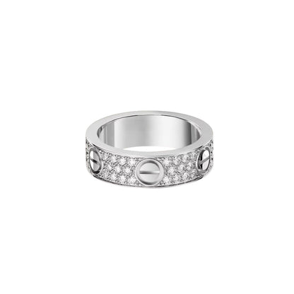 [Amore]LOVE RING 5.5MM DIAMONDS PAVED