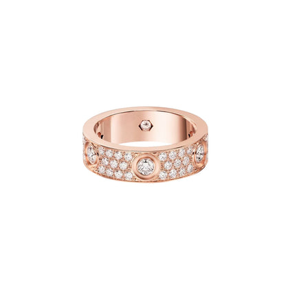 [Amore]LOVE 5.5MM FULL-PAVE 6-DIAMOND RING