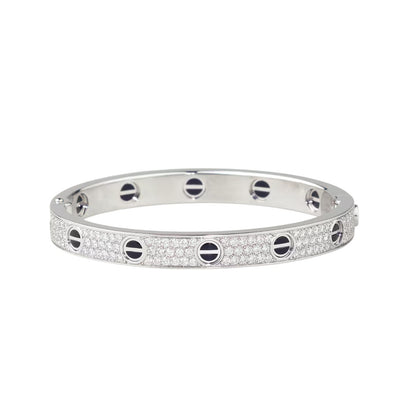 [Amore]LOVE BRACELET 6.1MM DIAMOND-PAVED CERAMIC