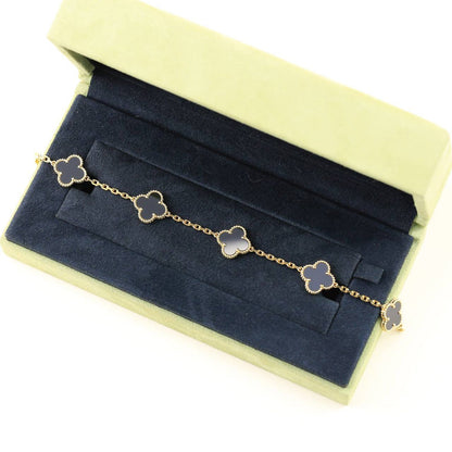 [Amore] CLOVER 5 MOTIF ONYXS BRACELET COLLECTION