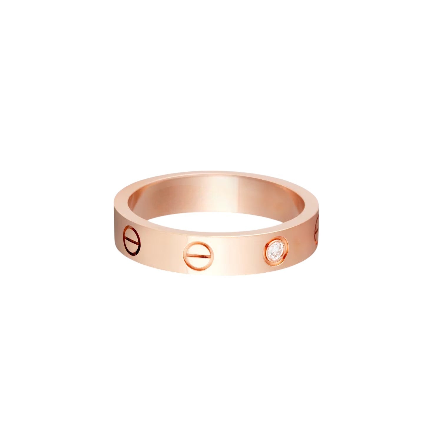 [Amore]LOVE 4MM 1 DIAMOND RING
