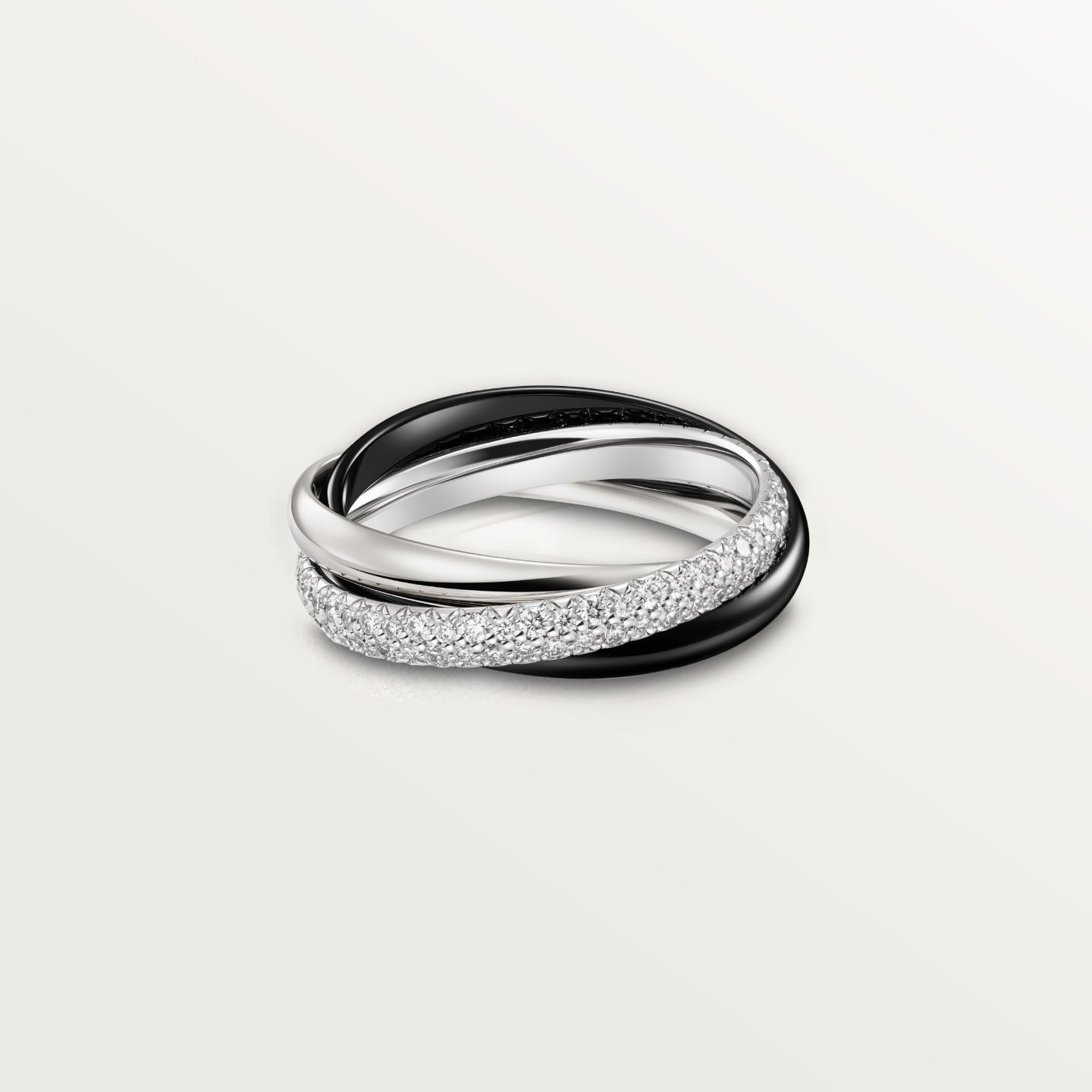 [Amore]TRINITY 3.2MM RING BLACK CERAMIC