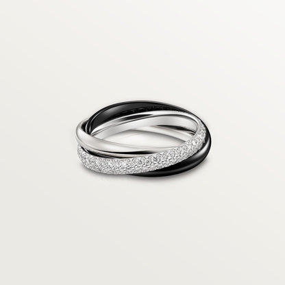 [Amore]TRINITY 3.2MM RING BLACK CERAMIC