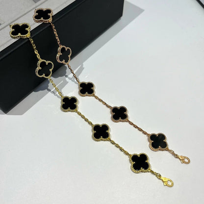 [Amore] CLOVER 5 MOTIF ONYXS BRACELET COLLECTION