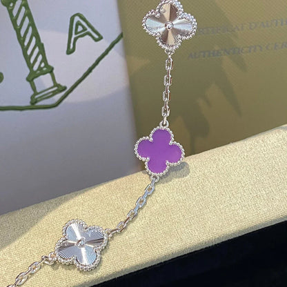 [Amore] CLOVER 5 MOTIF VIOLET BRACELET COLLECTION
