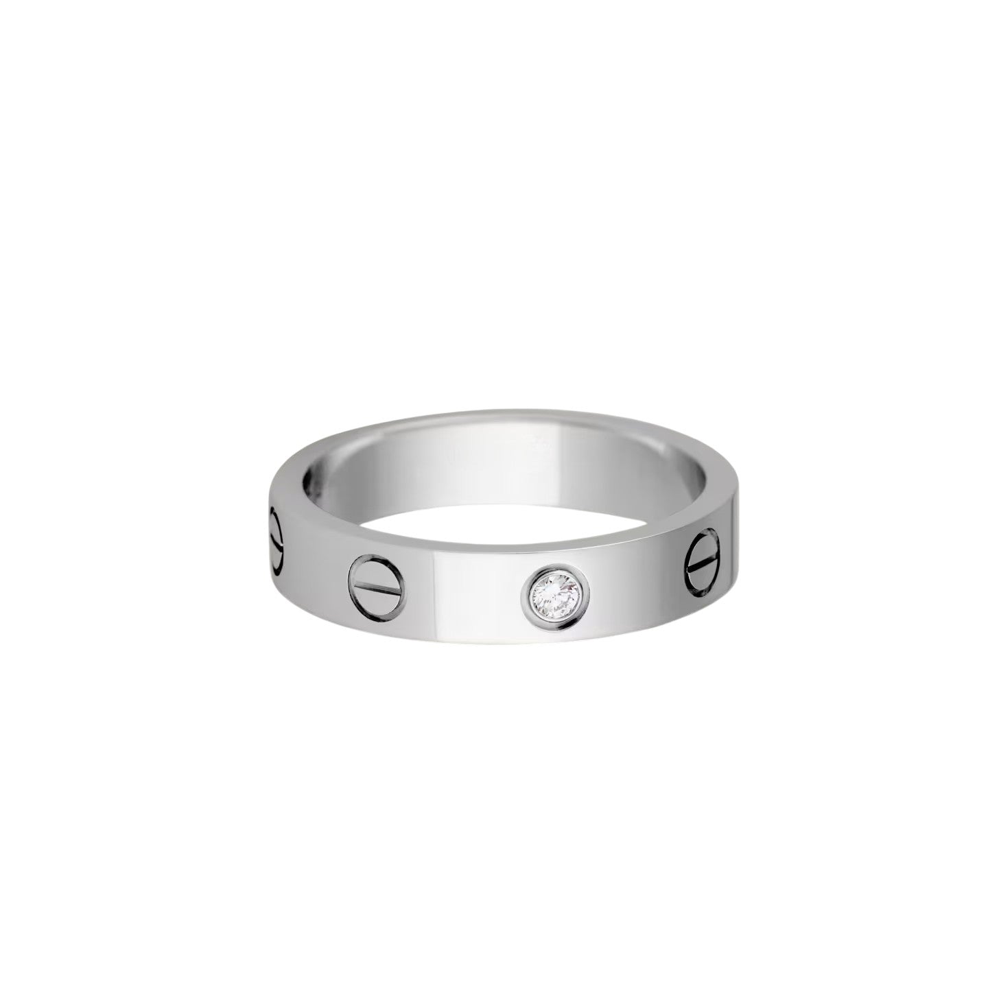 [Amore]LOVE 4MM 1 DIAMOND RING