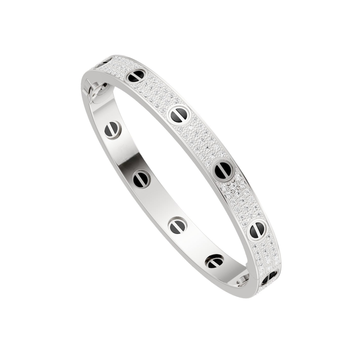 [Amore]LOVE BRACELET 6.1MM DIAMOND-PAVED CERAMIC