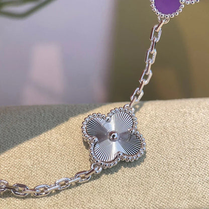 [Amore] CLOVER 5 MOTIF VIOLET BRACELET COLLECTION