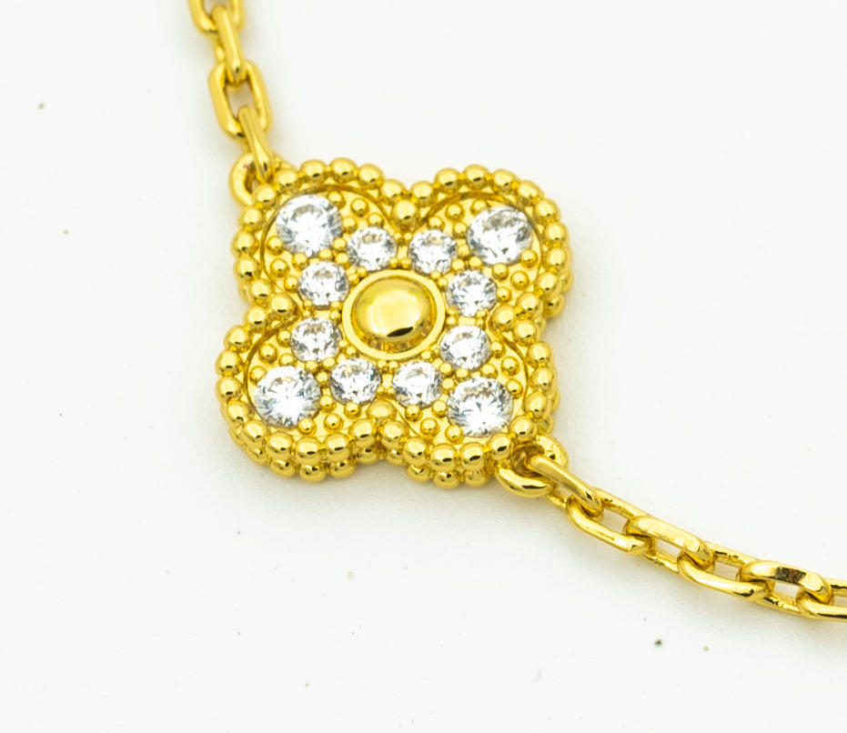 [Amore] CLOVER 5 MOTIF LASER BRACELET COLLECTION