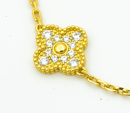 [Amore] CLOVER 5 MOTIF LASER BRACELET COLLECTION