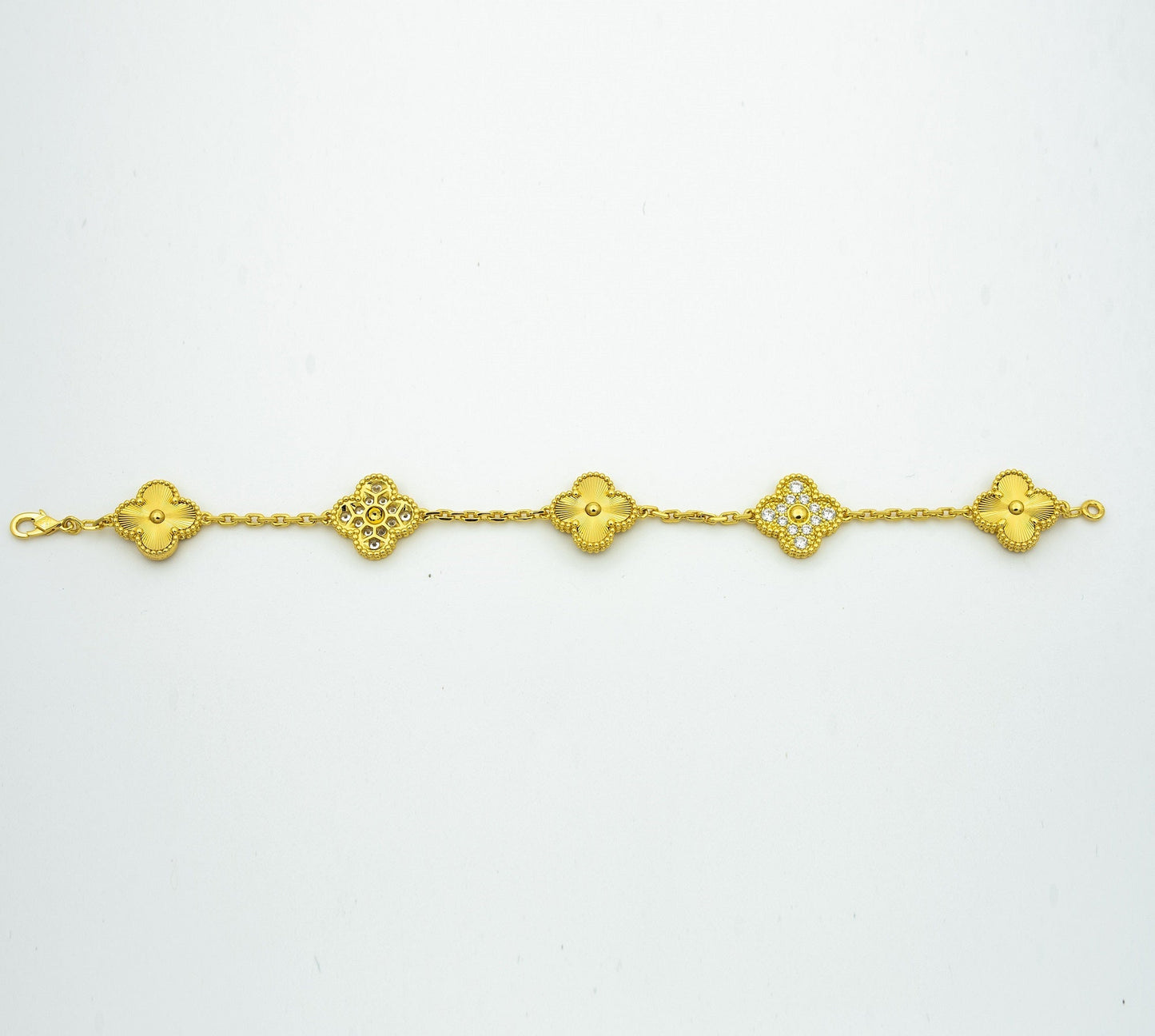 [Amore] CLOVER 5 MOTIF LASER BRACELET COLLECTION