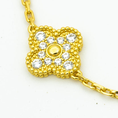 [Amore] CLOVER 5 MOTIF LASER BRACELET COLLECTION