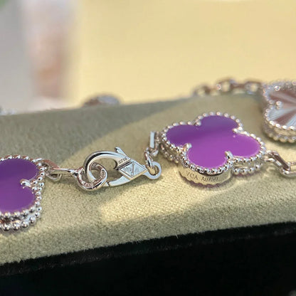 [Amore] CLOVER 5 MOTIF VIOLET BRACELET COLLECTION