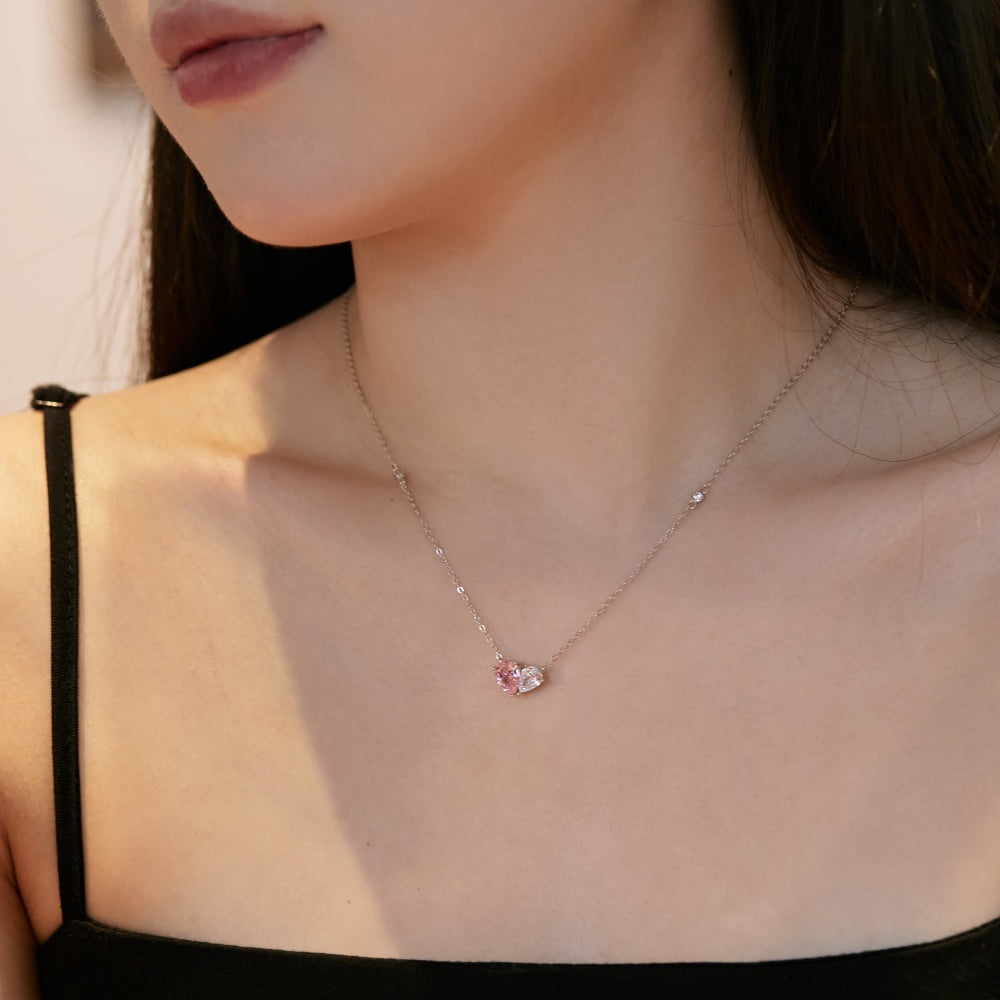 [Amore]Unique Heart Shape Necklace