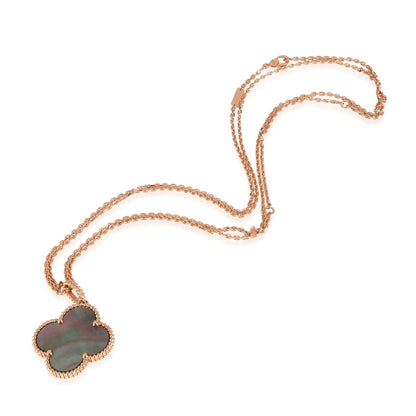 [Amore]CLOVER 25MM GOLD DARK MOP BIG CLOVER NECKLACE
