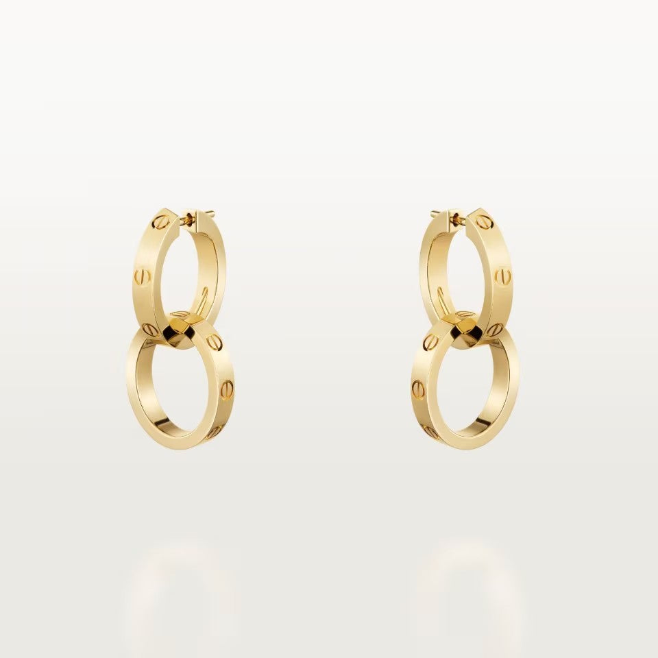 [Amore]LOVE 3.3MM DANGLE EARRINGS