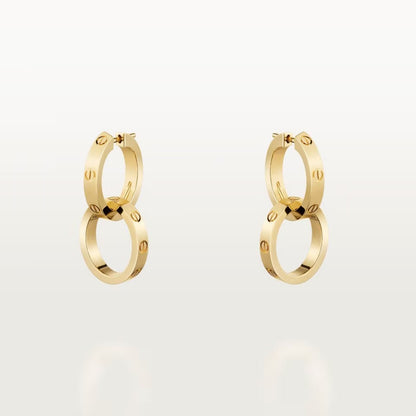 [Amore]LOVE 3.3MM DANGLE EARRINGS