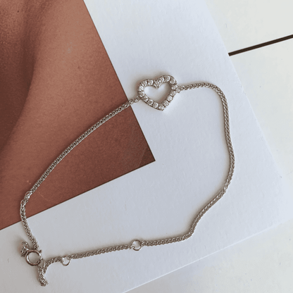 [Amore]Heart Shape Lover Bracelet