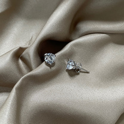 [Amore]Dainty Round Shape Earrings