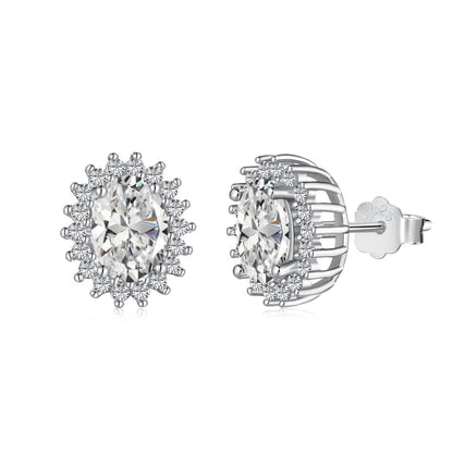[Amore]Delicate Radiant Oval Cut Daily Earrings