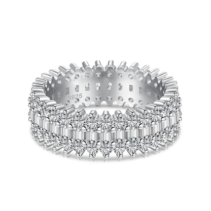 [Amore]Ornate Colorful Radiant Cut Daily Ring