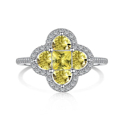 [Amore]Luxurious Eternity Flower Shape Banquet Ring