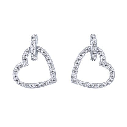[Amore]Dainty Heart Shape Earrings
