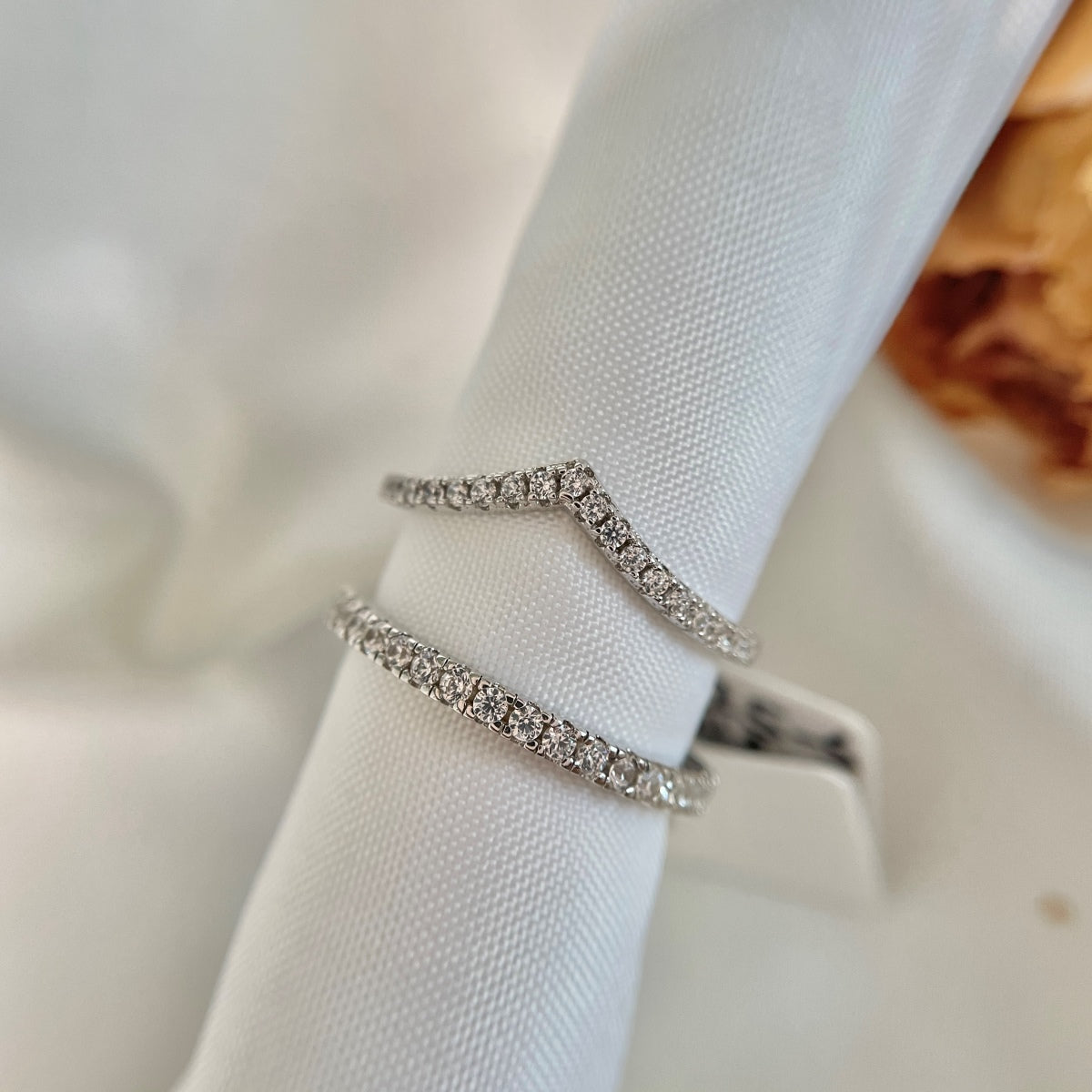 [Amore]Elaborate Tennis Band Ring
