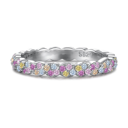 [Amore]Dainty Ebullient Round Cut Daily Ring