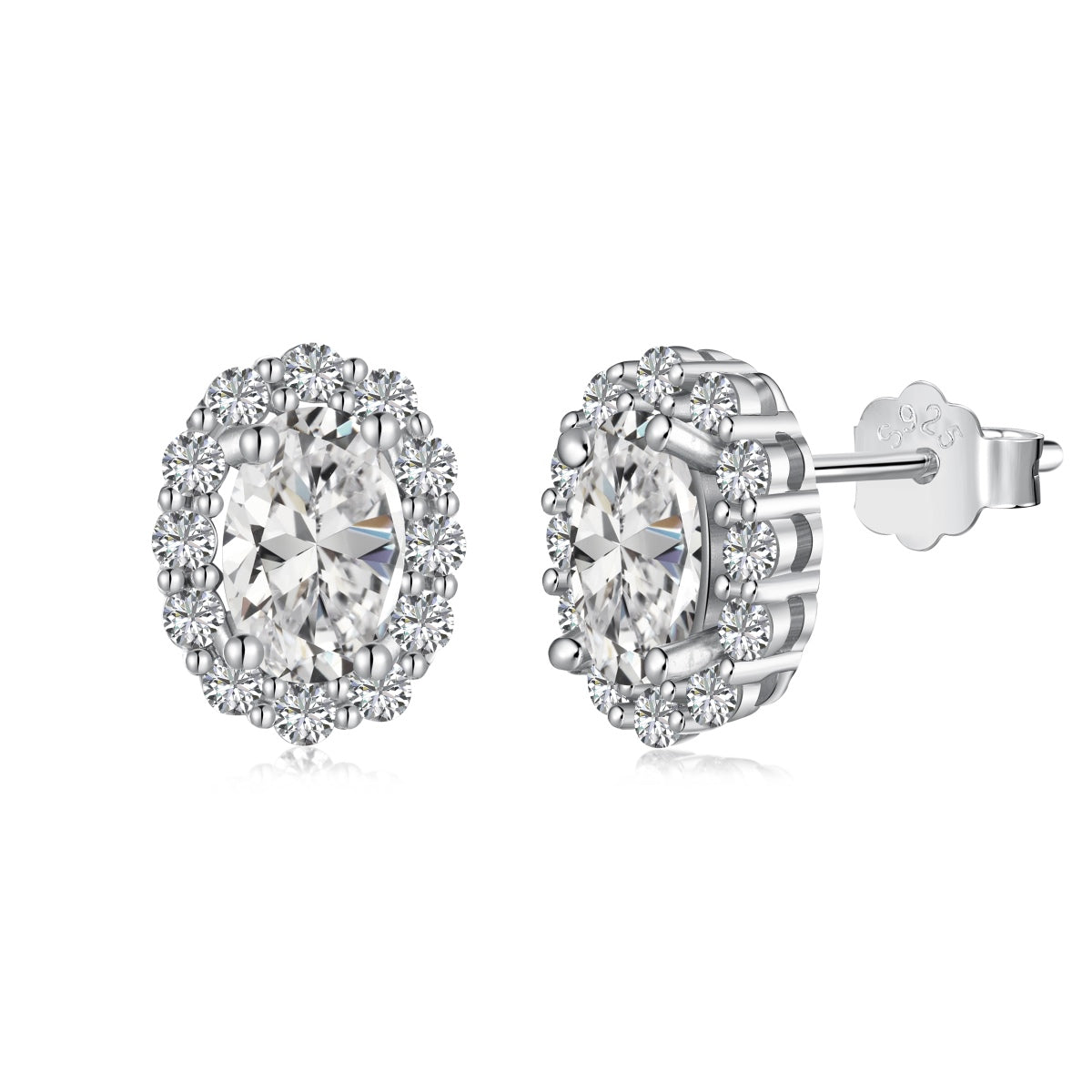 [Amore]Delicate Unique Oval Cut Daily Earrings