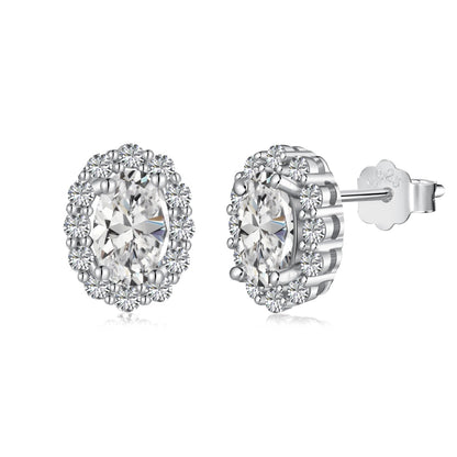 [Amore]Delicate Unique Oval Cut Daily Earrings