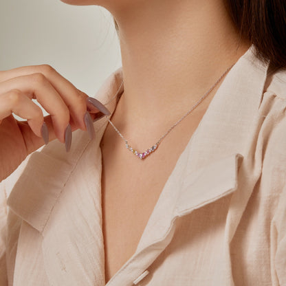 [Amore]Dazzling Rainbow Necklace
