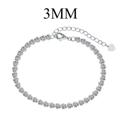 [Amore]Ornate  Sparkling Round Cut Daily Bracelet