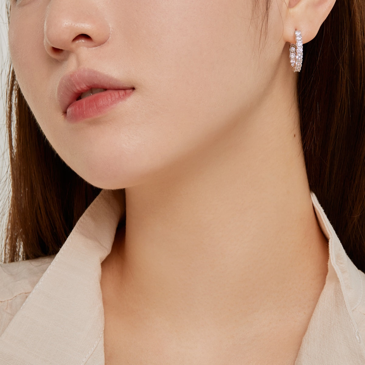 [Amore]Unique Round Cut Daily Earrings