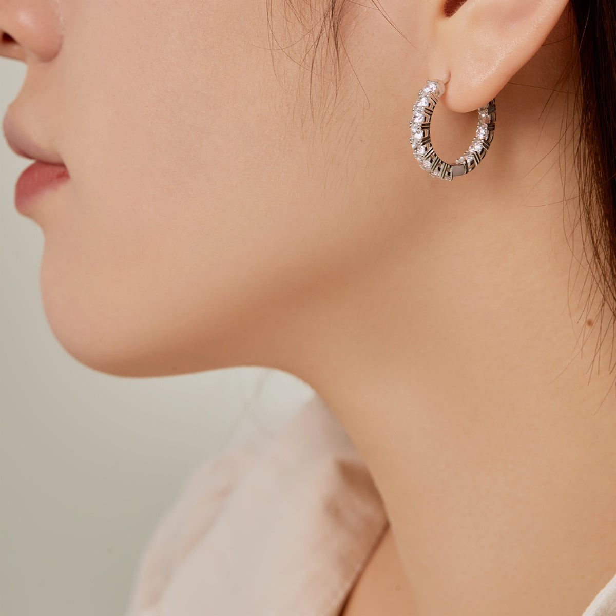[Amore]Unique Round Cut Daily Earrings