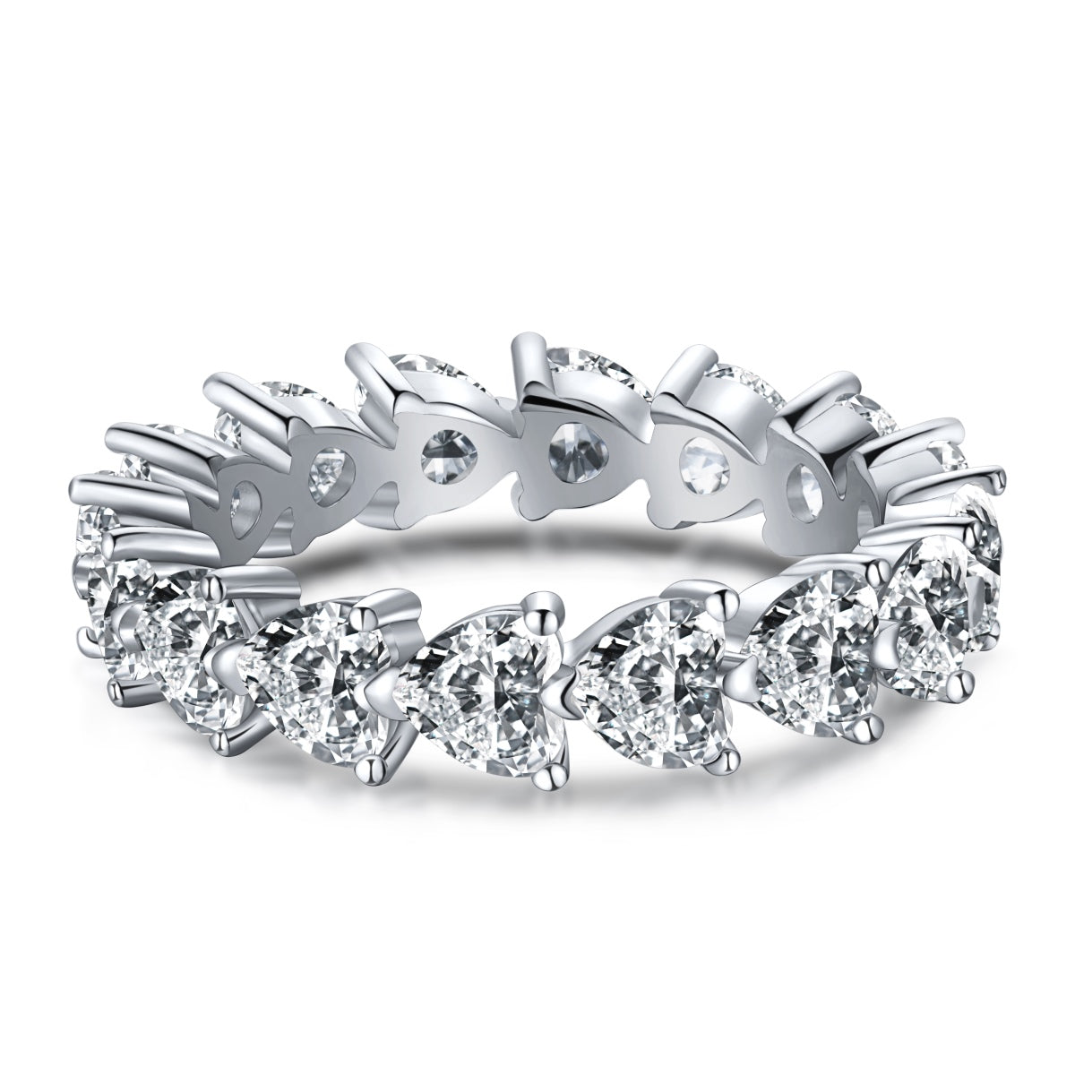 [Amore]0.25 Carat Radiant Romance Heart Cut Lover Ring