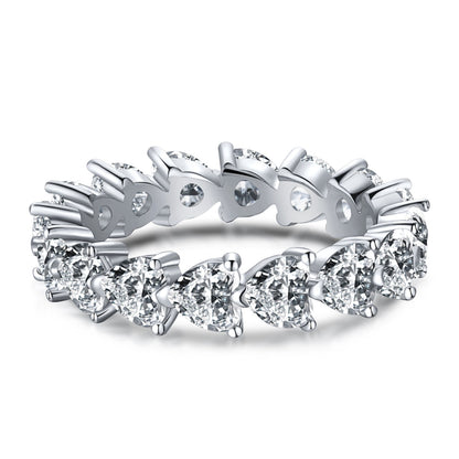 [Amore]0.25 Carat Radiant Romance Heart Cut Lover Ring
