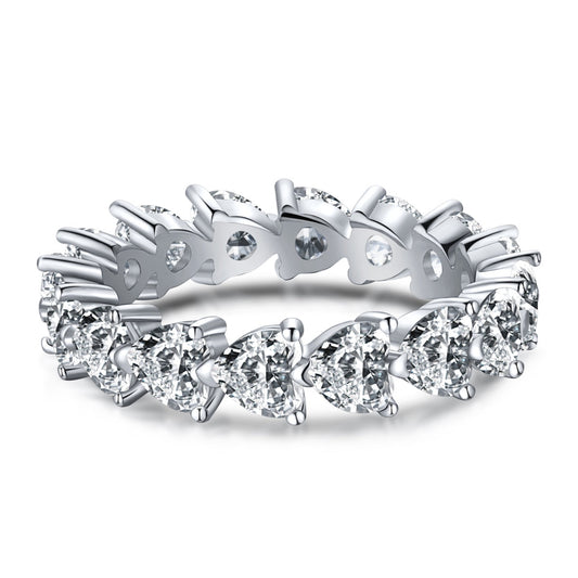 [Amore]0.25 Carat Radiant Romance Heart Cut Lover Ring