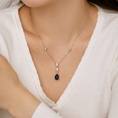 [Amore]Dazzling Pear Cut Necklace