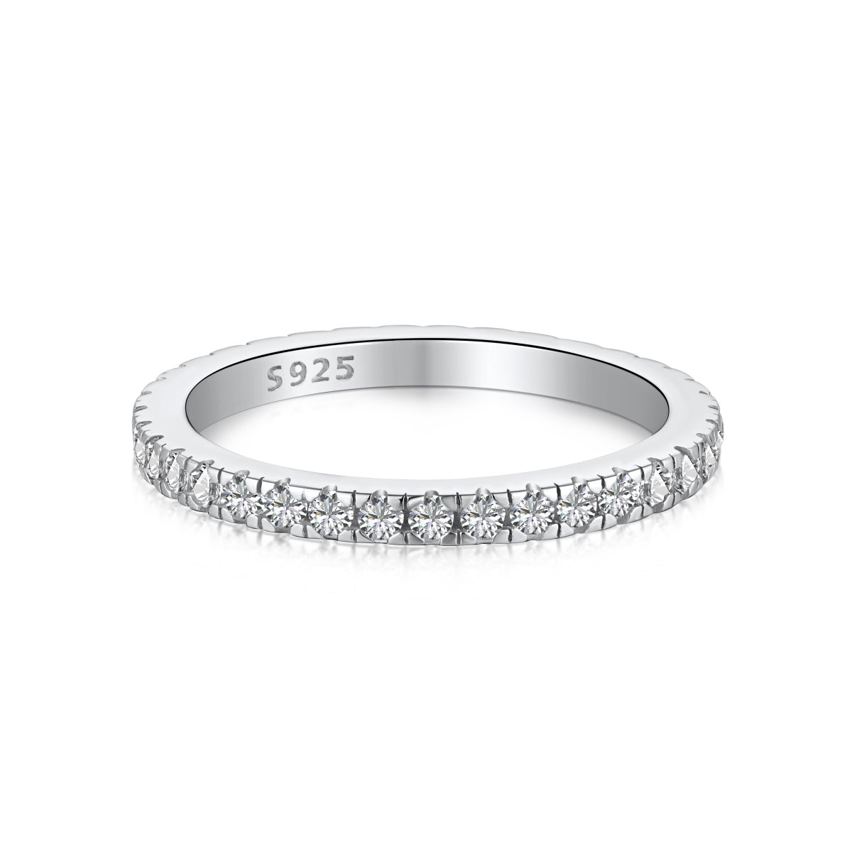 [Amore]Delicate Sparkling Round Cut Daily Ring