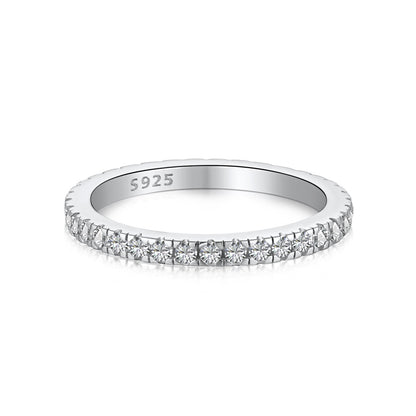 [Amore]Delicate Sparkling Round Cut Daily Ring