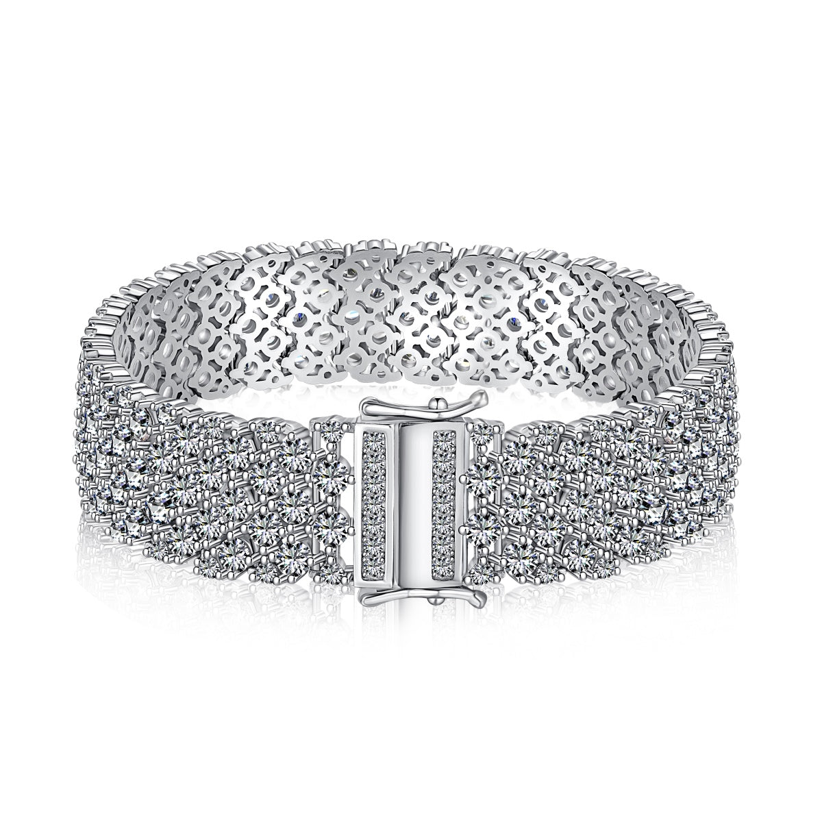 [Amore]Ornate Elegant Round Cut Party Bracelet
