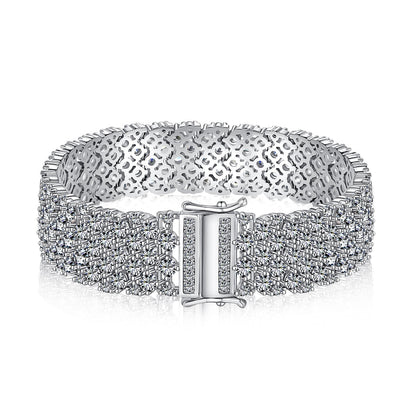 [Amore]Ornate Elegant Round Cut Party Bracelet