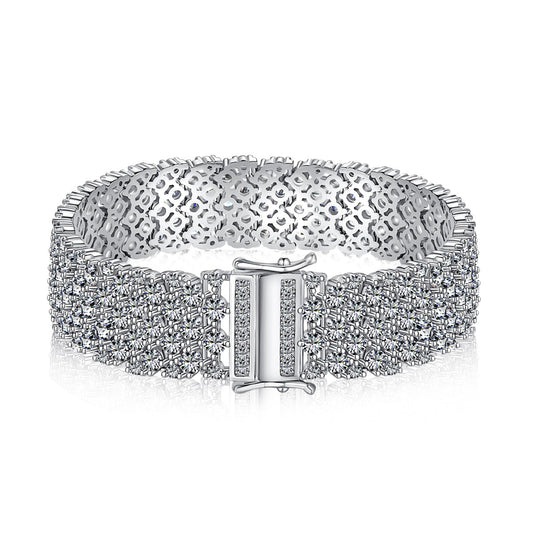 [Amore]Ornate Elegant Round Cut Party Bracelet