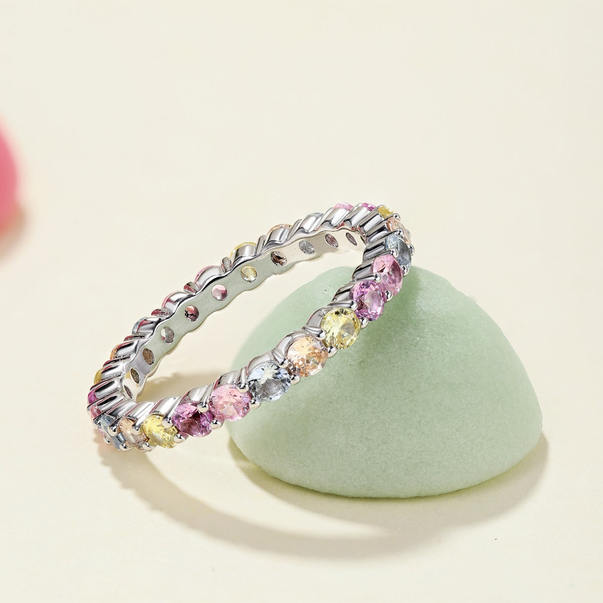 [Amore]Dazzling Resplendent Round Cut Party Ring