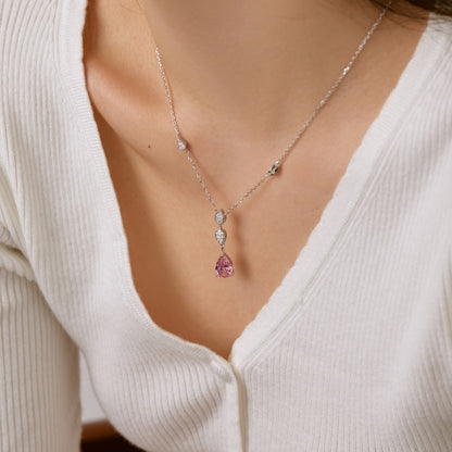 [Amore]Dazzling Pear Cut Necklace