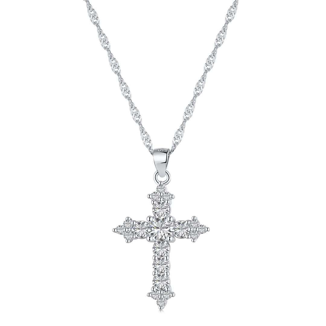 [Amore]Delicate Cross Shape Necklace
