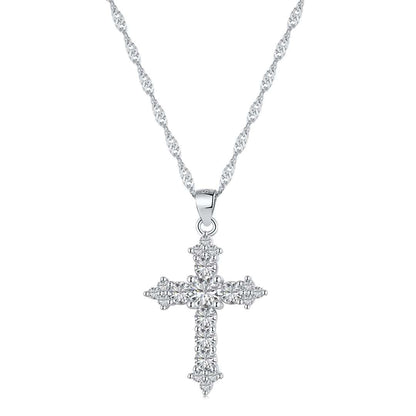 [Amore]Delicate Cross Shape Necklace